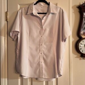 Amazon Classic White Ladies Button Down Shirt, XL